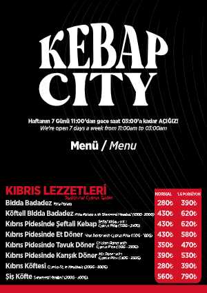 Salon Menüsü (Takeaway Menu)